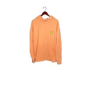 Hollister Gilly Hicks Smile Series Hoodie XL Orange Logo Oversized Pocket LS